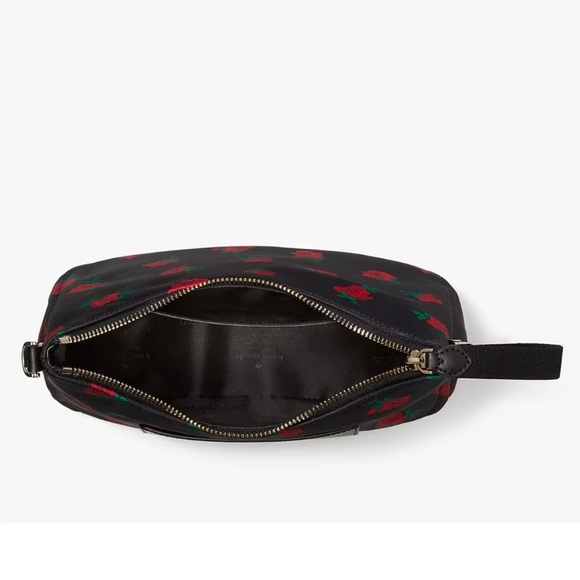NWT Kate Spade New York Chelsea Rose Toss Printed Crossbody Bag - Black Multi - Picture 4 of 16
